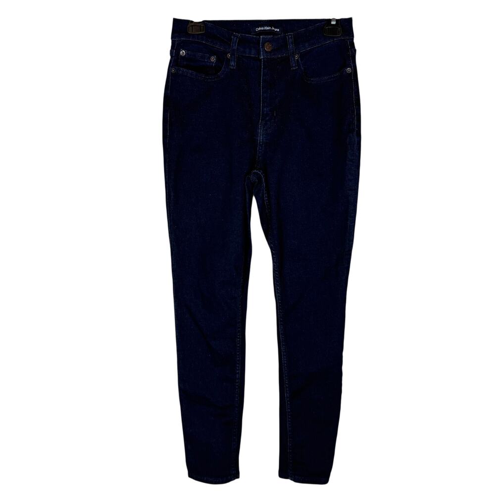 Calvin Klein Jeans Womens 6 Blue Denim Stretch‎ Repreve High-Rise Skinny Leg